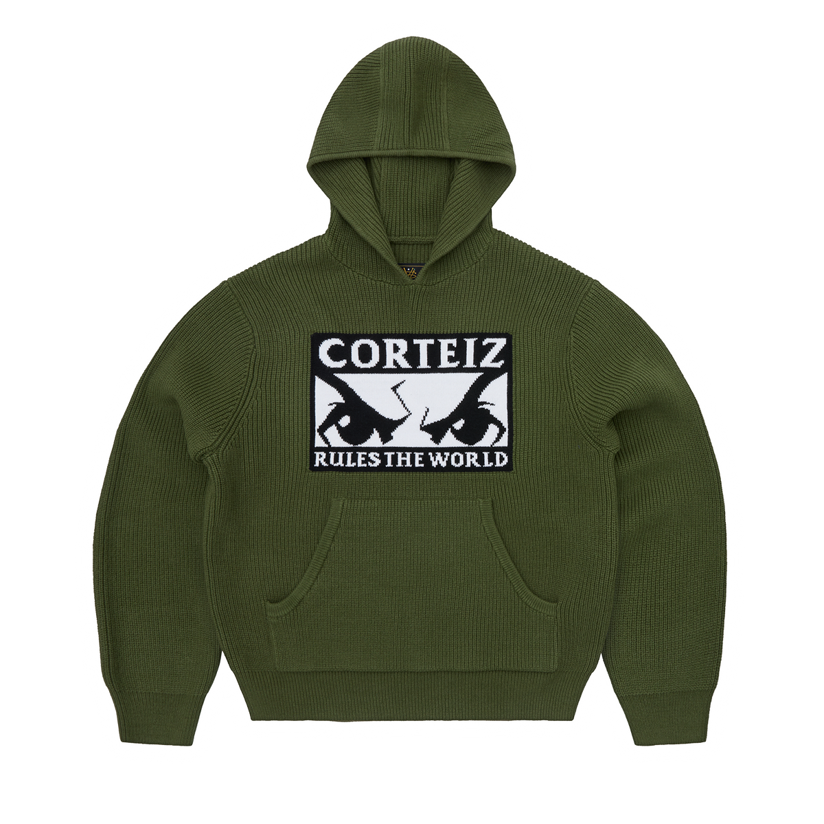 HUEY KNIT HOODIE [OLIVE]