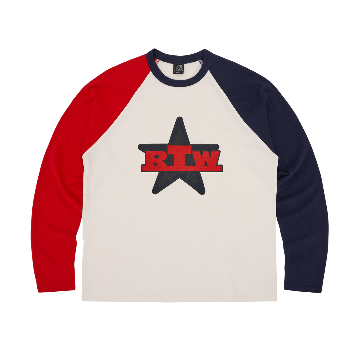 RTW STAR RAGLAN LS [NAVY/RED]