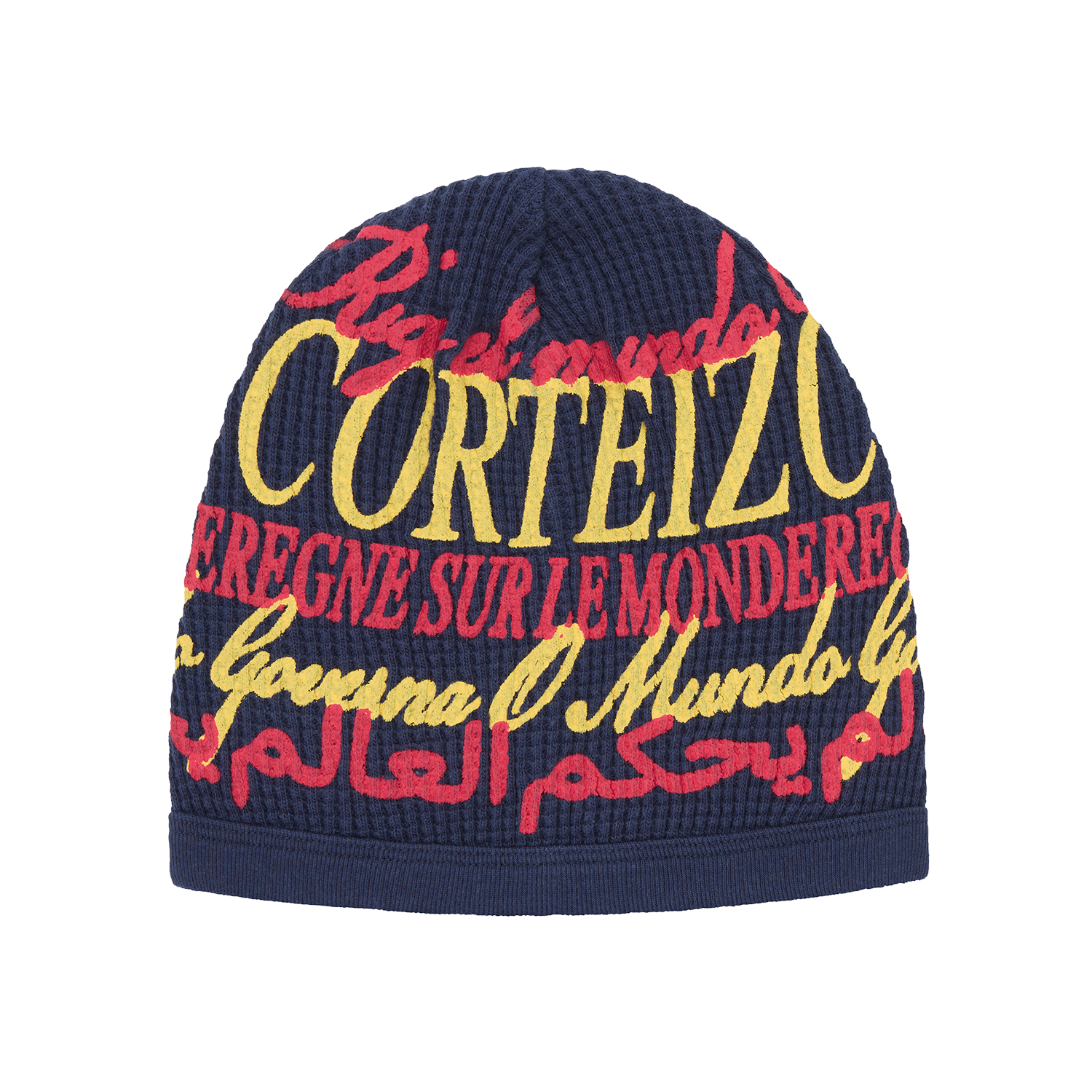 WORLDWIDE WAFFLE BEANIE [NAVY]