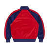 PISTA VELOUR TRACK JACKET [NAVY/RED]