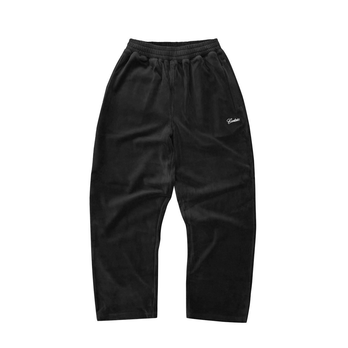 PISTA VELOUR TRACK PANT [BLACK]