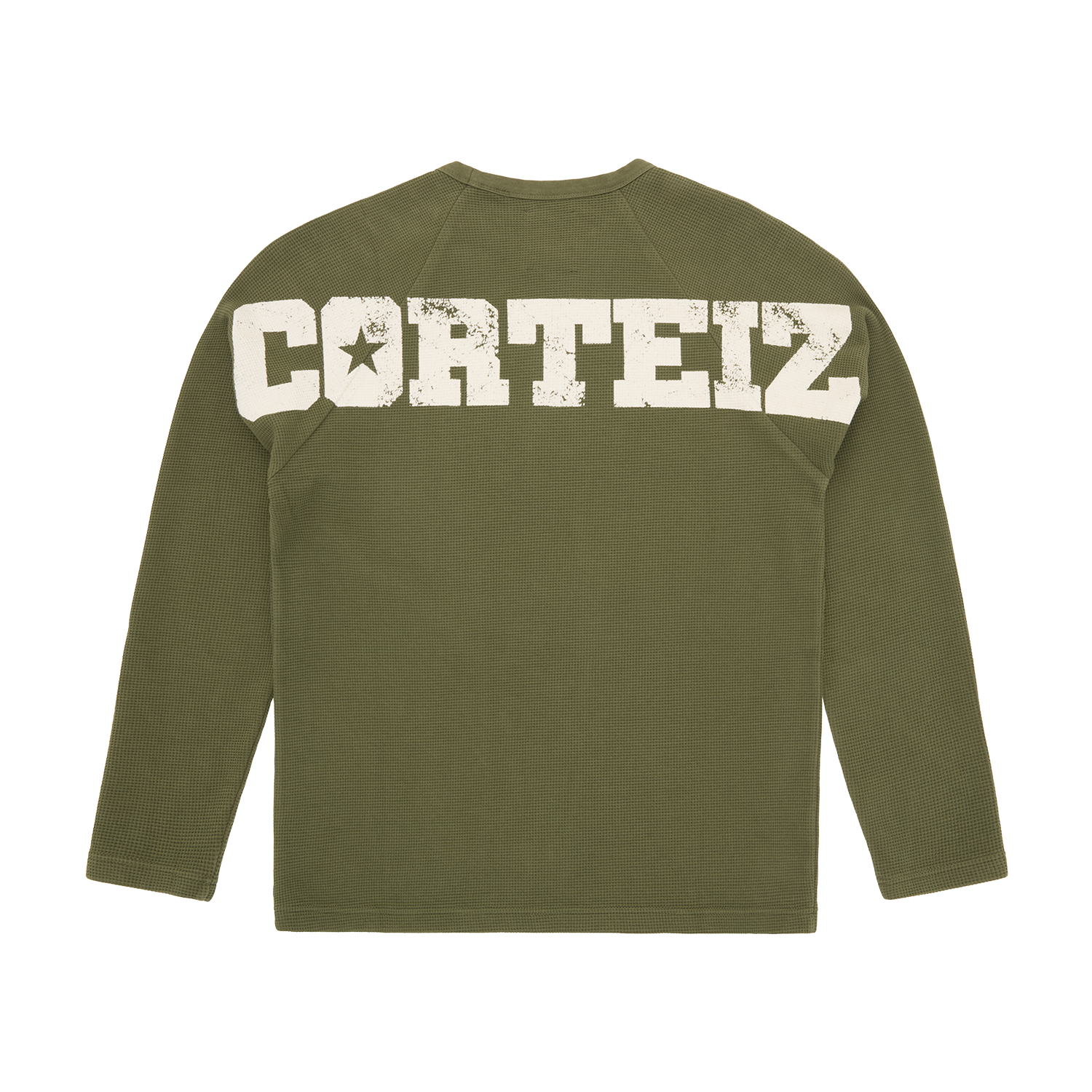 STAR RAGLAN WAFFLE THERMAL [OLIVE]