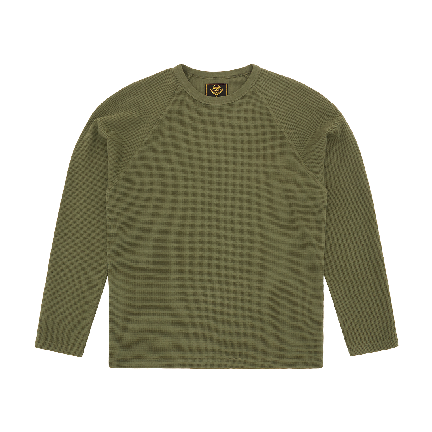 STAR RAGLAN WAFFLE THERMAL [OLIVE]