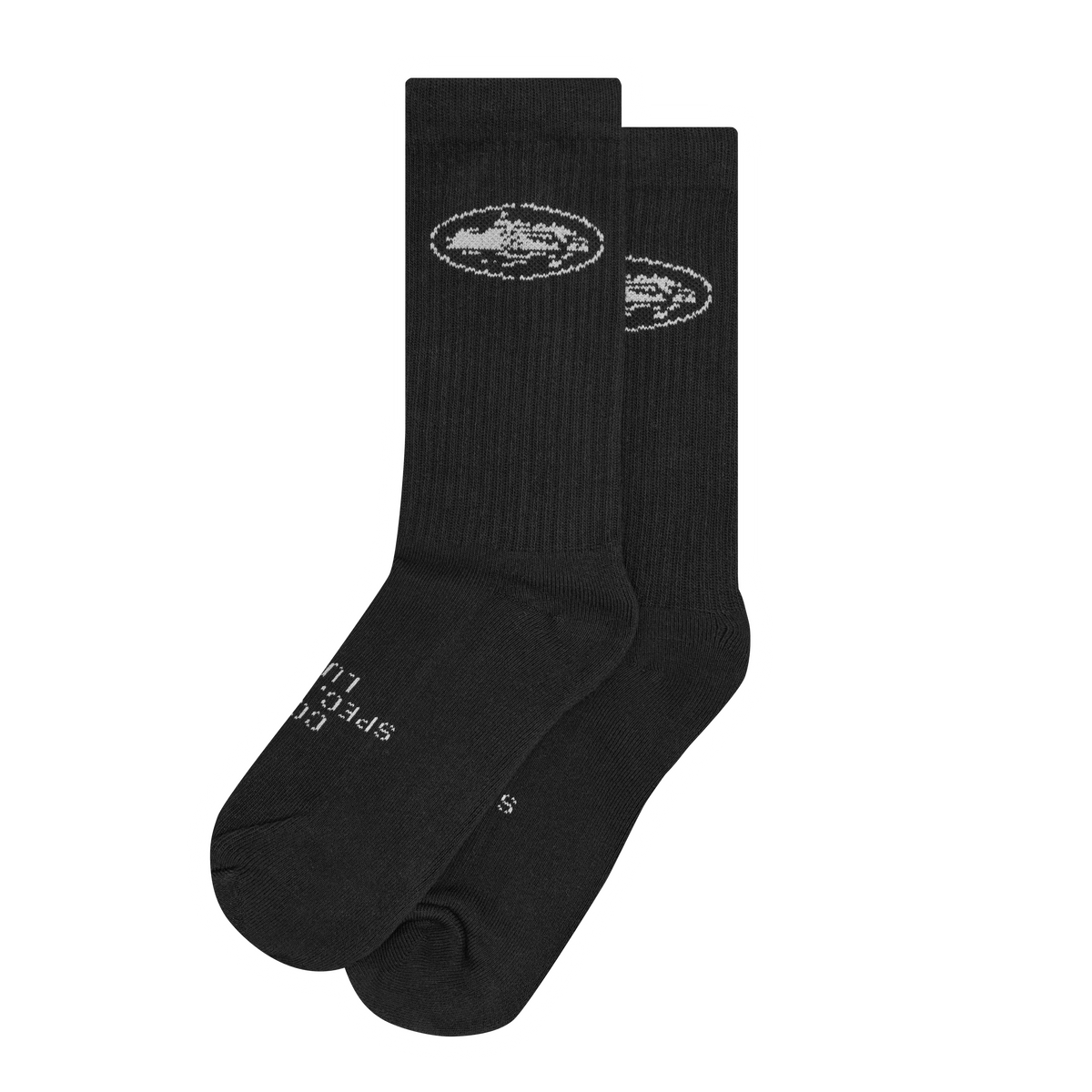 STENCIL ISLAND SOCKS [2 PACK] [BLACK]