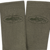 STENCIL ISLAND SOCKS [2 PACK] [KHAKI]