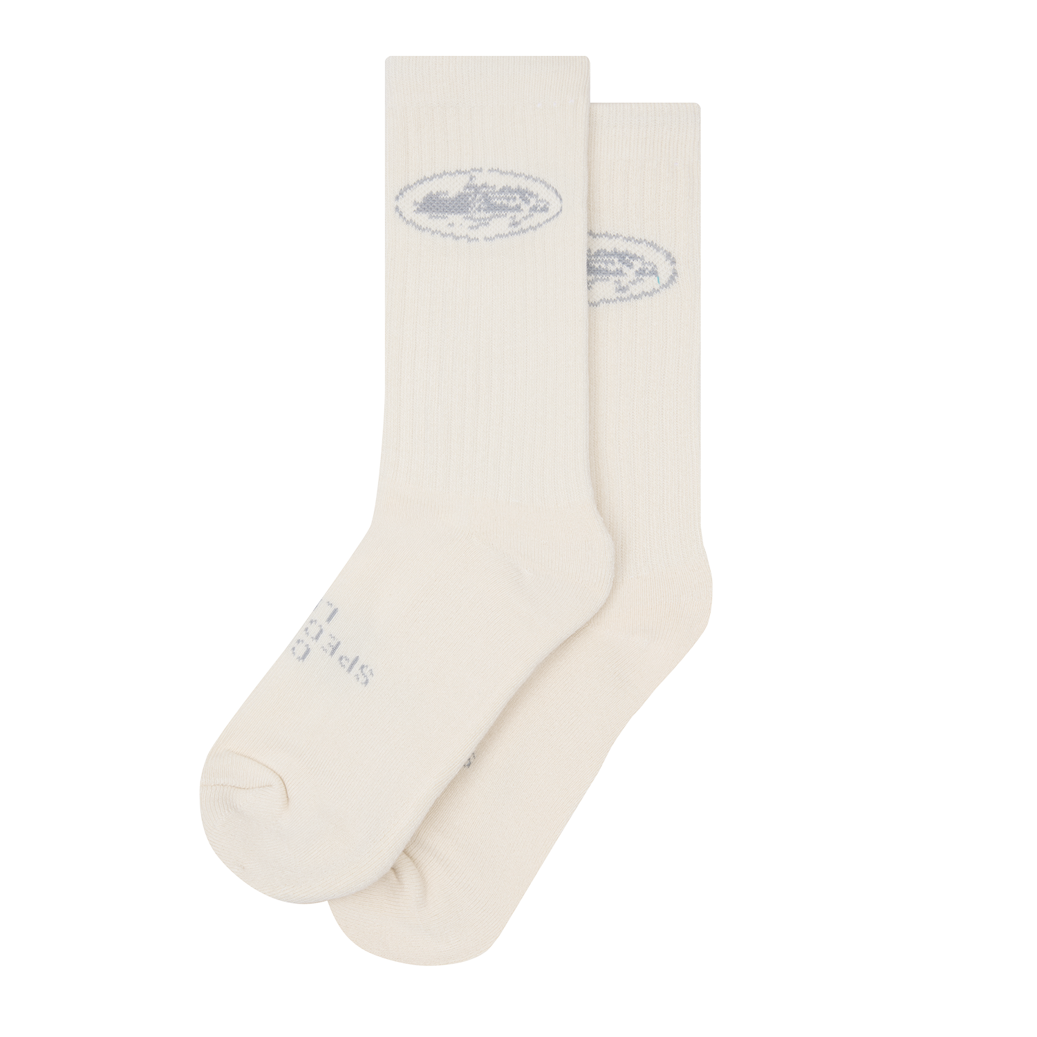 STENCIL ISLAND SOCKS [2 PACK] [CREAM]