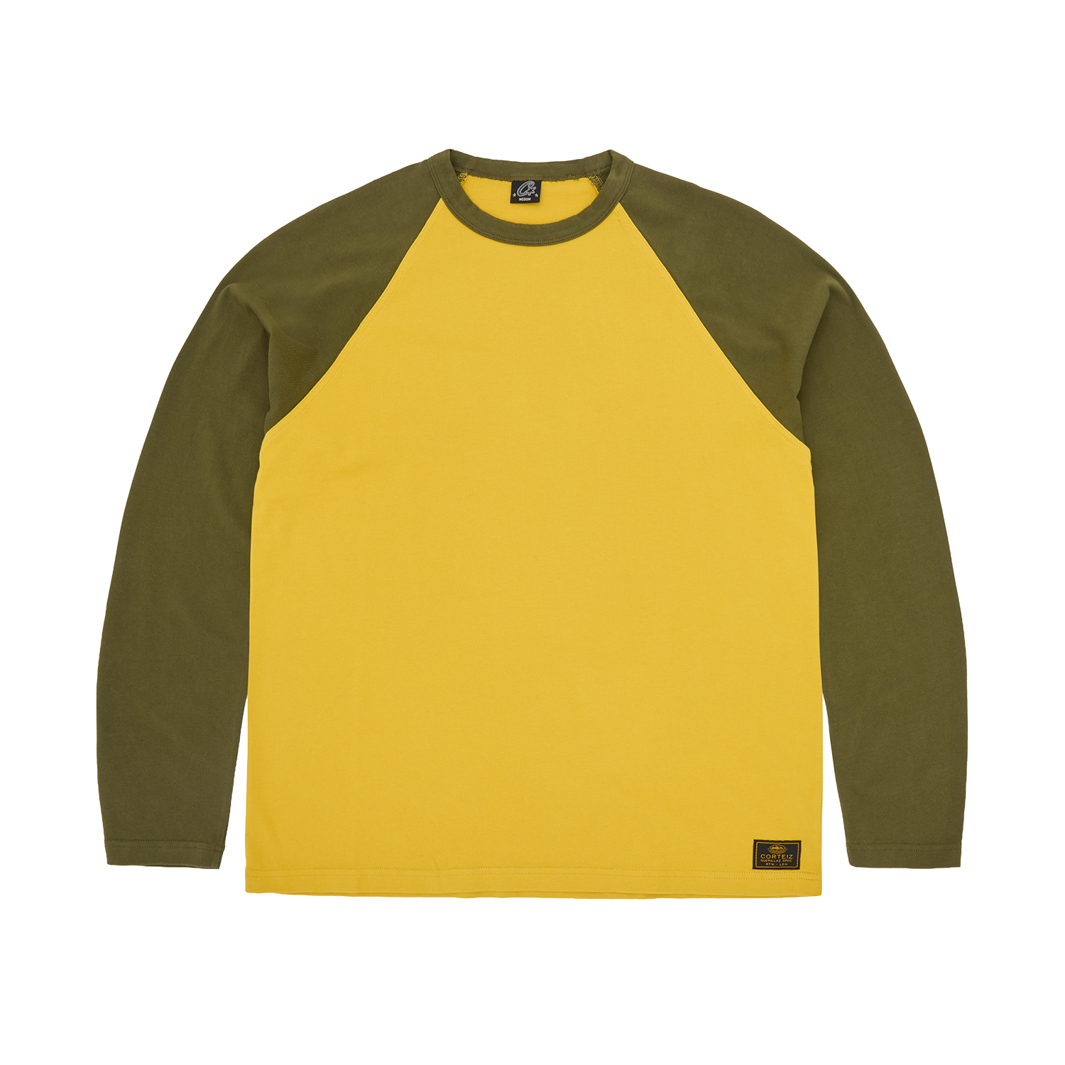 STENCIL RAGLAN LS [GOLD/OLIVE]