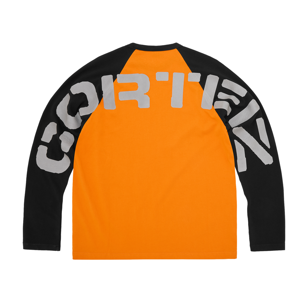 STENCIL RAGLAN LS [ORANGE/BLACK]
