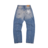 STITCH DOWN BAGGY JEANS [FADED INDIGO]