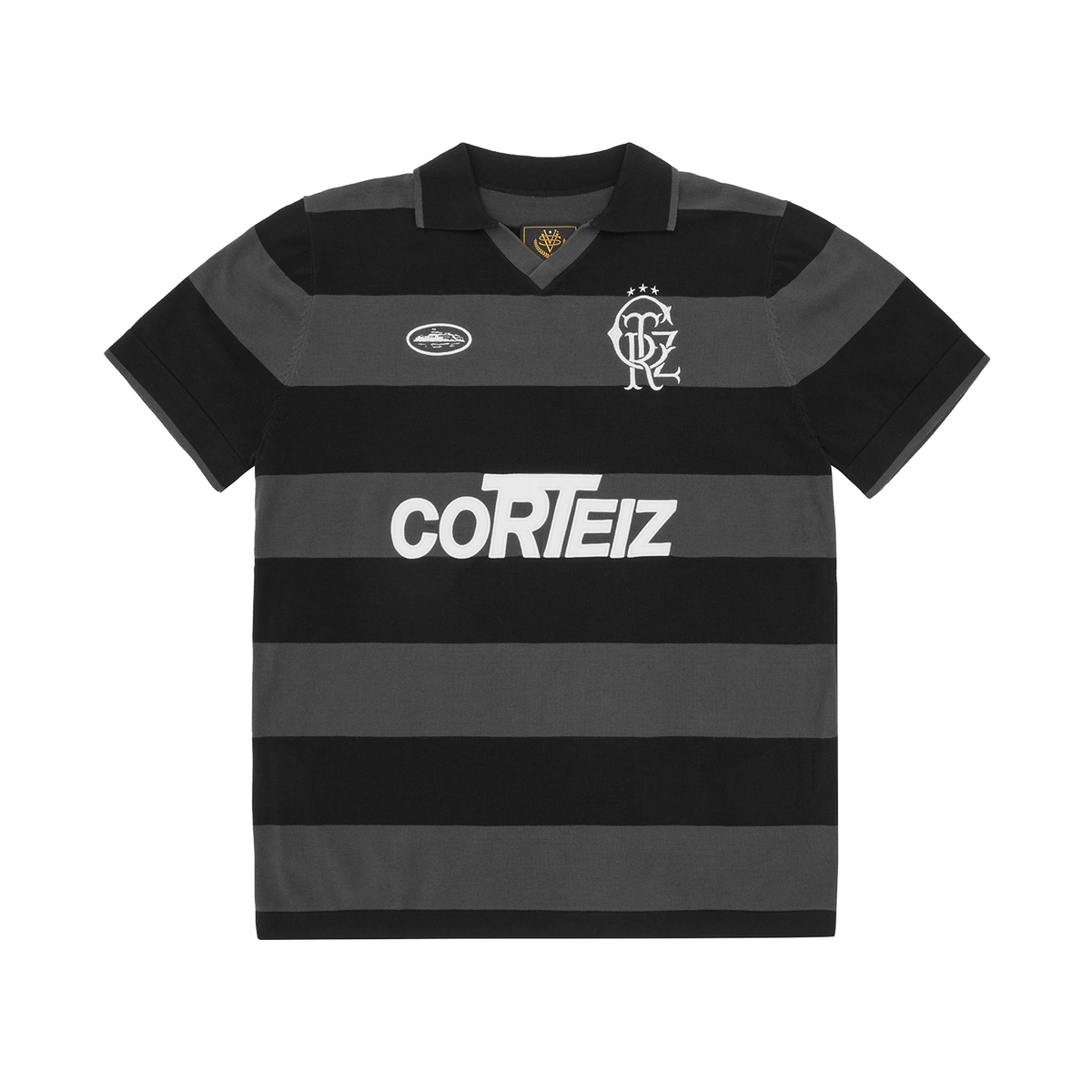 STRIPED KNIT JERSEY [BLACK]