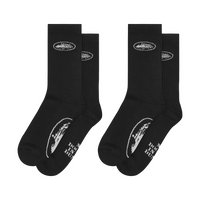 BLACK ALCATRAZ SOCKS [2 PACK]