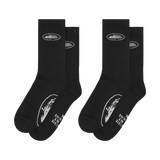 BLACK ALCATRAZ SOCKS [2 PACK]