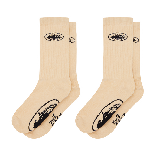 CREME ALCATRAZ SOCKS [2 PACK]