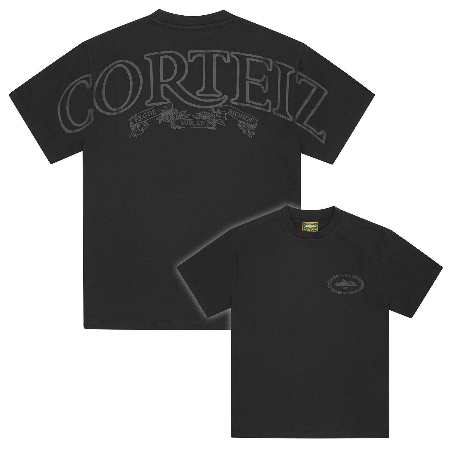 ROYALE HEAVYWEIGHT TEE [BLACK / BLACK]