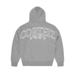 SUPERIOR ROYALE ZIP HOODIE [HEATHER GREY]