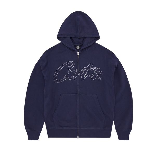 THICK STITCH ALLSTARZ ZIP HOODIE [NAVY]