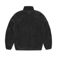 TWO TONE SHERPA FLEECE JACKET [BLACK / GREY]