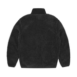 TWO TONE SHERPA FLEECE JACKET [BLACK / GREY]