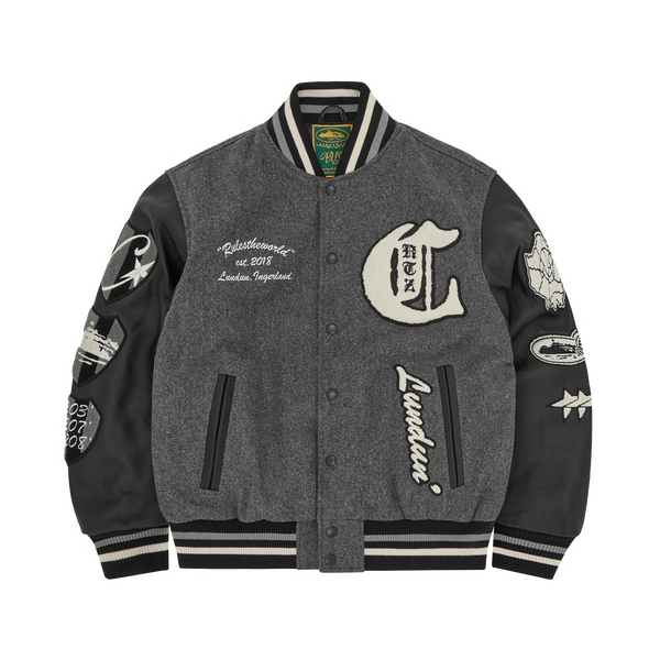 US VS DEM VARSITY JACKET [GREY]