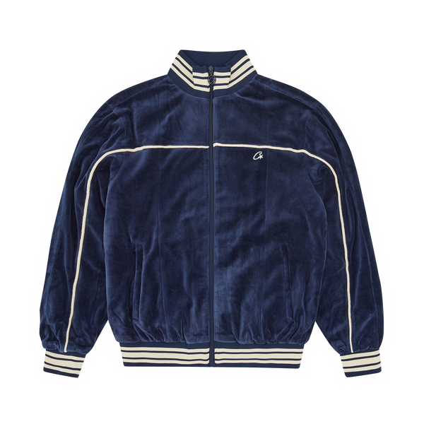 VVS UPTOWN VELOUR TRACK JACKET [NAVY]