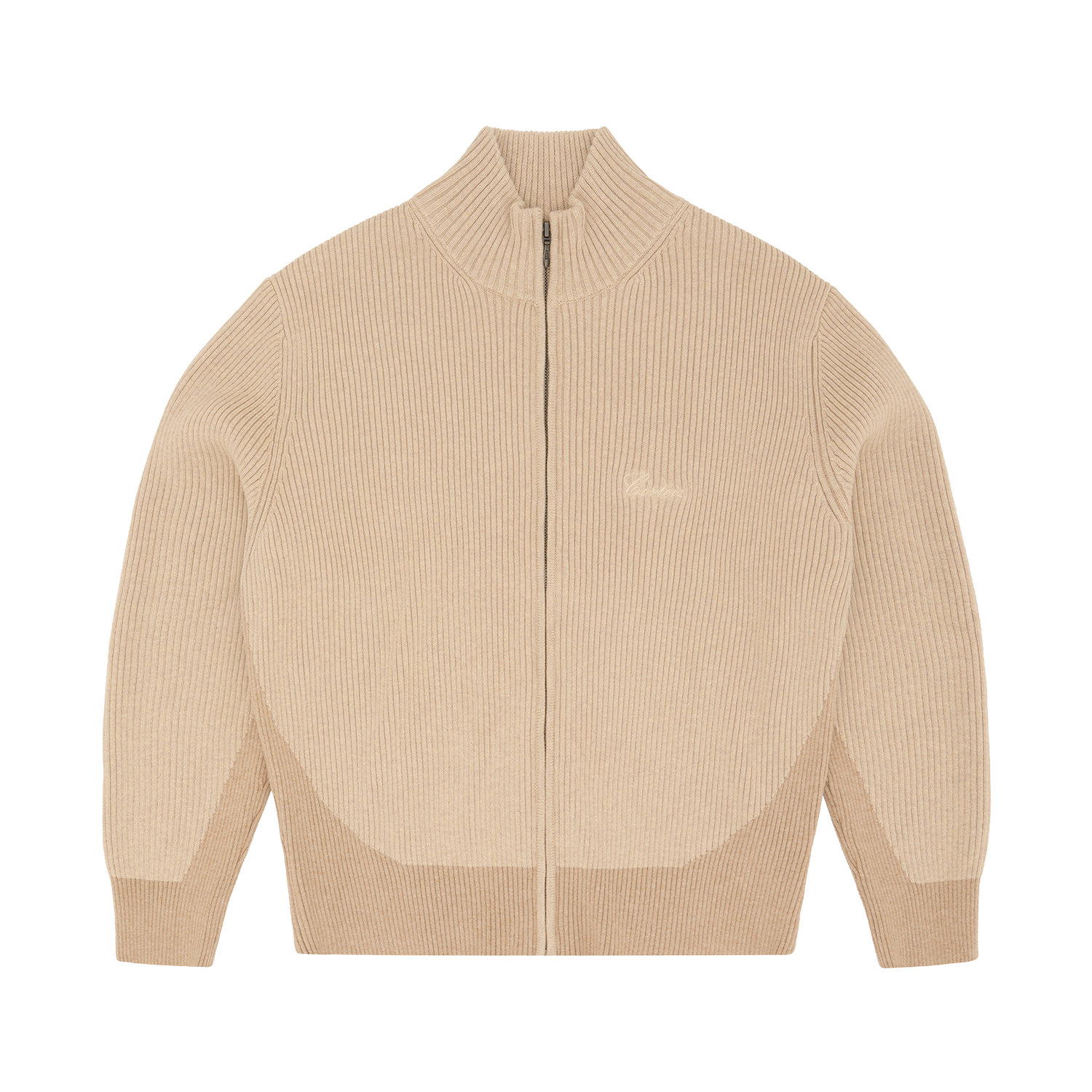 VVS RIB KNIT ZIP UP [NATURAL]
