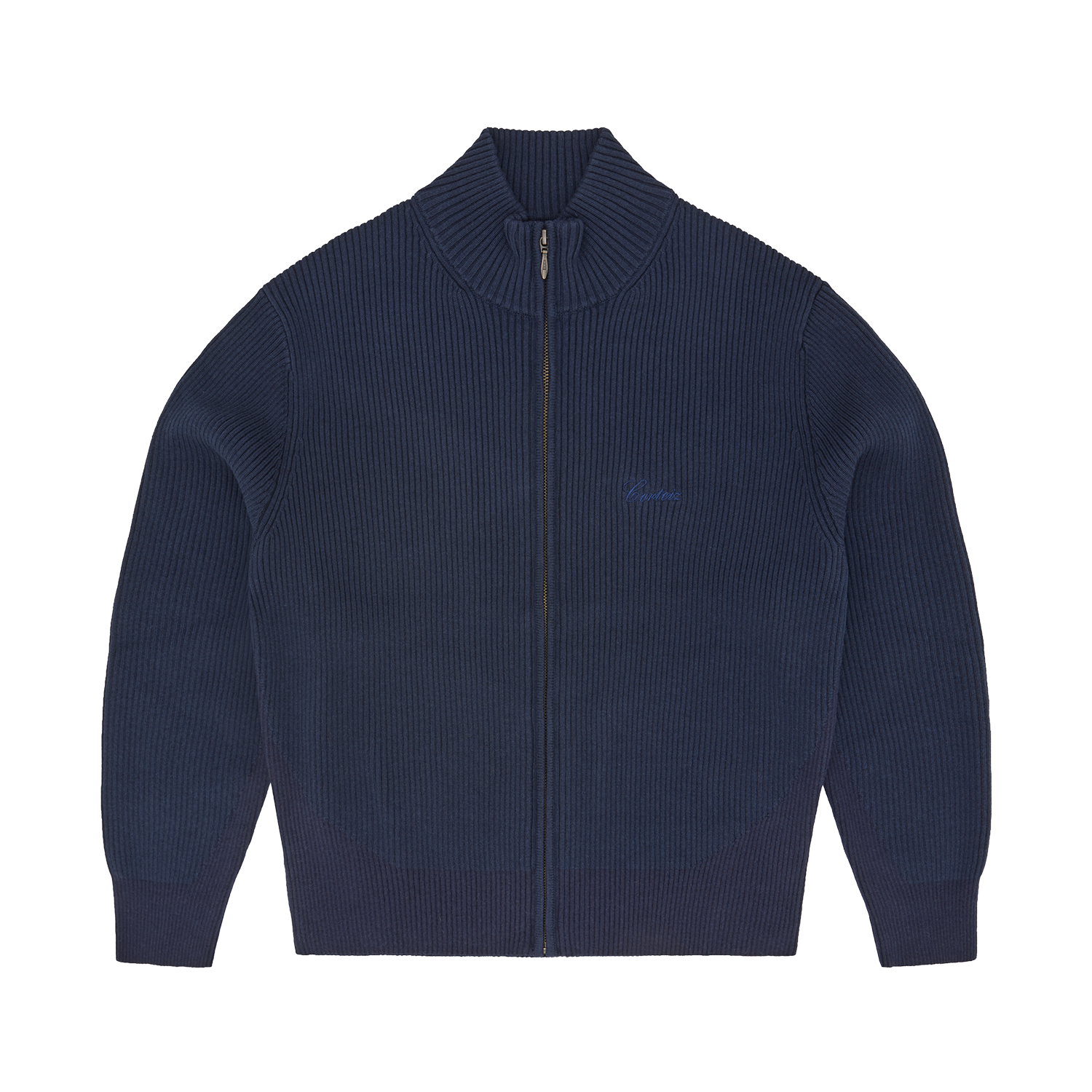 VVS RIB KNIT ZIP UP [NAVY]