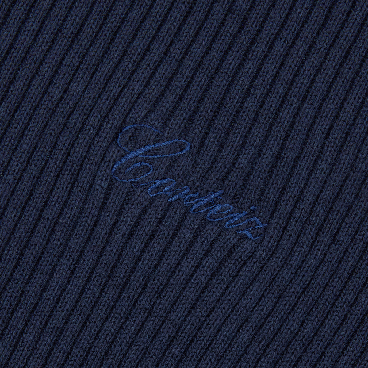 VVS RIB KNIT ZIP UP [NAVY]