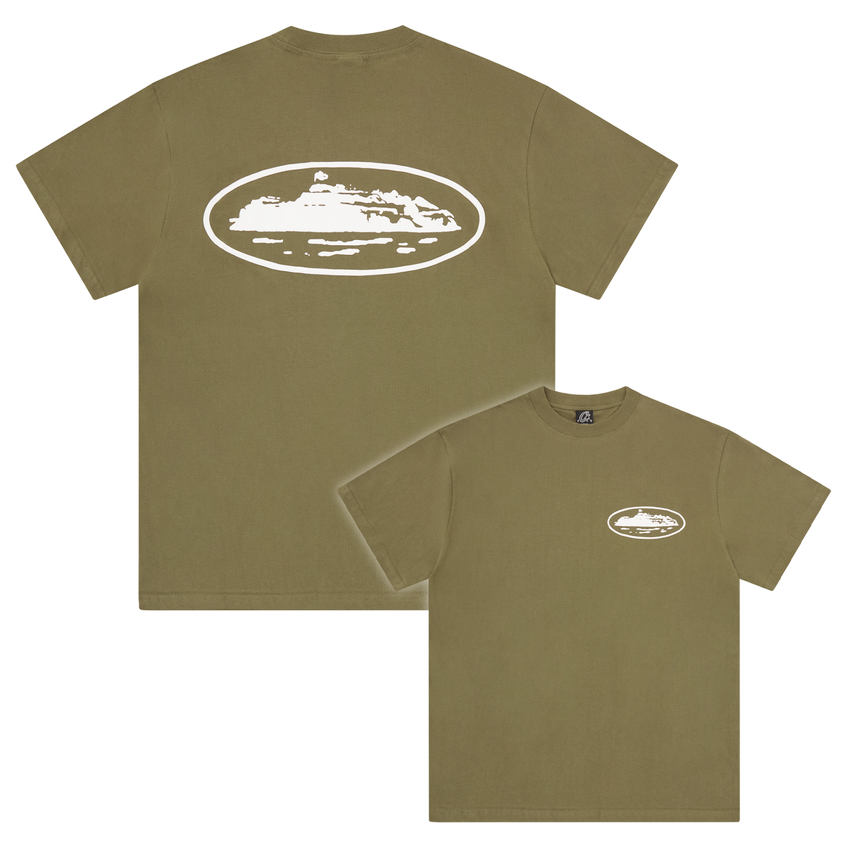 ISLAND PUFF PRINT TEE [OLIVE]