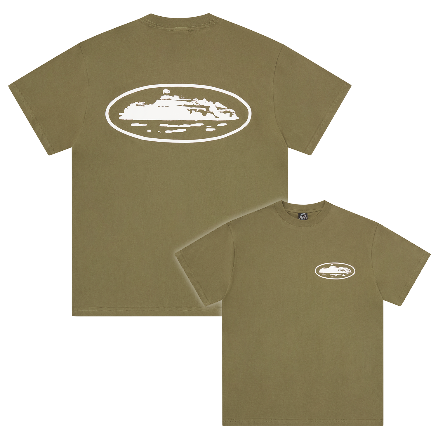 ISLAND PUFF PRINT TEE [OLIVE]