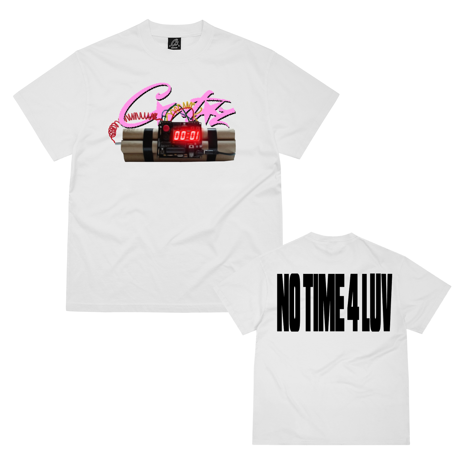 NO TIME 4 LUV TEE [WHITE]