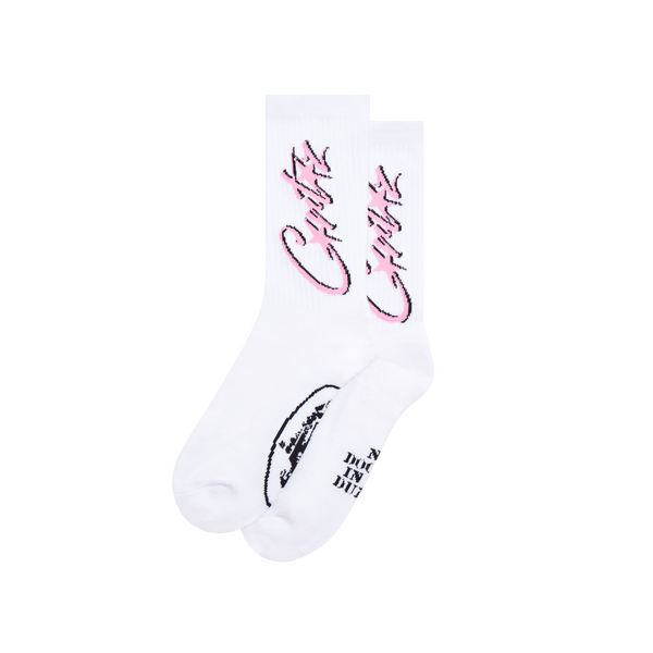 ALLSTARZ SOCKS [WHITE & PINK]