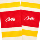 RETRO SOCKS [RED & YELLOW]