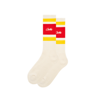 RETRO SOCKS [RED & YELLOW]