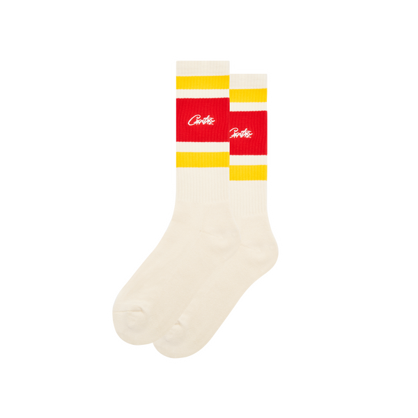 RETRO SOCKS [RED & YELLOW]