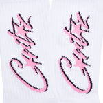 ALLSTARZ SOCKS [WHITE & PINK]