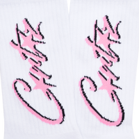 ALLSTARZ SOCKS [WHITE & PINK]