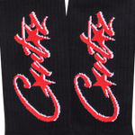 ALLSTARZ SOCKS [BLACK & RED]